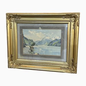 Landscape, Watercolor, Early 1900s