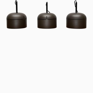 Vintage German Space Age Pendant Lamp by Arnold Berges for Staff Leuchten, 1970s, Set of 3