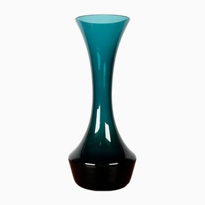 Vase Minimaliste Mid-Century en Verre Vert, Allemagne, 1960s