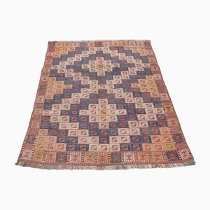 Vintage Turkish Handmade Wool Kilim Rug
