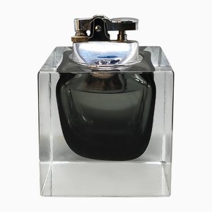 Grey Table Lighter in Murano Sommerso Glass by Flavio Poli for Seguso, 1960s
