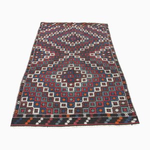 Vintage Turkish Handmade Wool Kilim Rug
