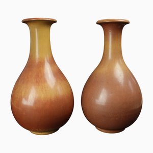 Jarrones de Gunnar Nylund para Rörstrand. Juego de 2
