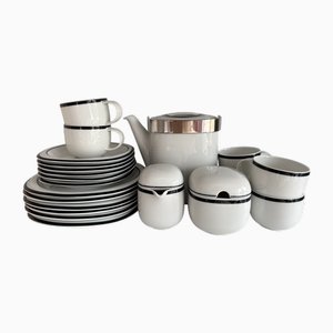 Suomi Anthracite Coffee Service by Timo Sarpaneva for Rosenthal Studio Linie, Germany, 1986, Set of 21