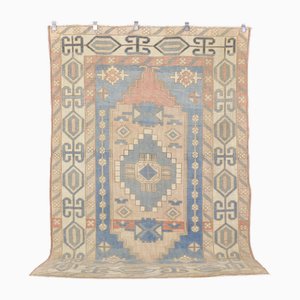 Oushak Faded Rug, 1960s