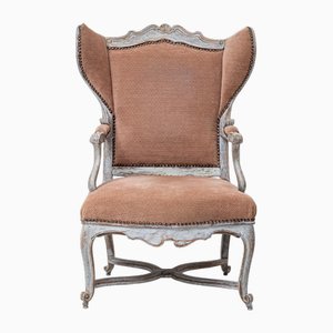 Sedia Wingback in stile barocco