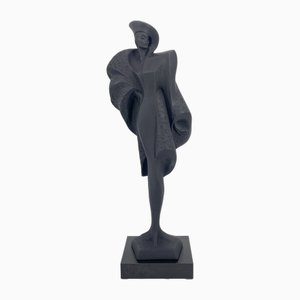Art Deco Style Fifth Avenue Sculpture by Alexander Danel for Austin Productions, USA, 1989