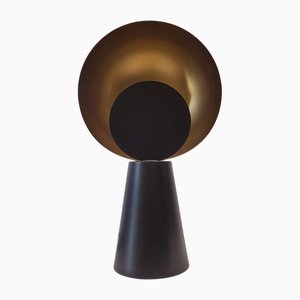 19th Century Hide & Seek Table Lamp in Black and Gold from Chehoma, France