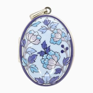 19th Centur Hanging Reliquary in Enamel by Michaela Frey, Austria, 1950s
