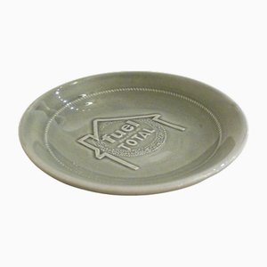Small Fuel Total Advertising Bowl in Earthenware from Lunéville, 1960s