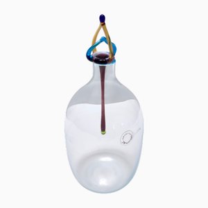 Vintage Italian Murano Glass Decanter Bottle by Vincenzo Nason, 1980s