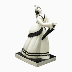 French Art Deco Ceramic Figure by Claude Lévy for Atelier Primavera, 1920s