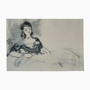 Edouard Manet, Studio su Olimpia, Litografia