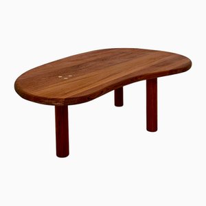 Moderner Französischer Mid-Century Sofatisch aus Teak, 1962