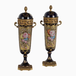 Porcelain Vases in the style of Sèvres, Set of 2
