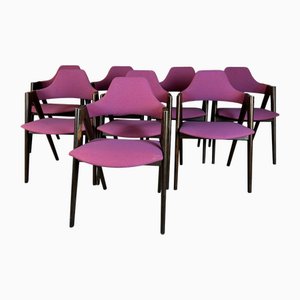 Sedie da pranzo Compass di Kai Kristiansen, Danimarca, 1960, set di 8