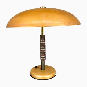 Vintage Bauhaus Metal & Bakelite Table Lamp, 1940s