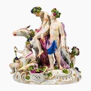 Betrunkener Silenus auf Esel von FE Meyer für Meissen, 1763