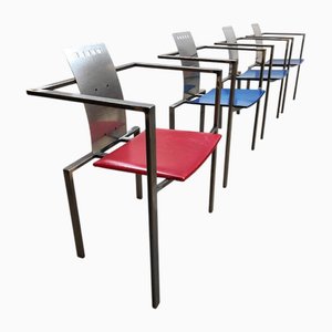 Vintage Postmodern Chairs by Karl Friedrich Förster, 1980s, Set of 4