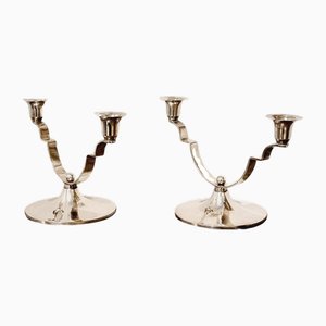 Danish Candleholders by Dana DFA, 1890s, Set of 2