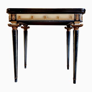 Swedish Game Table with Decor of Meander in Relief, 1920s