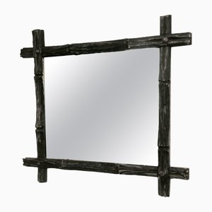 Miroir avec Cadre en Bois de August Bergin & Co., Suède