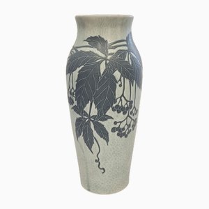 Large Art Nouveau Sgraffito Vase by Josef Ekberg for Gustavsberg, Sweden, 1925