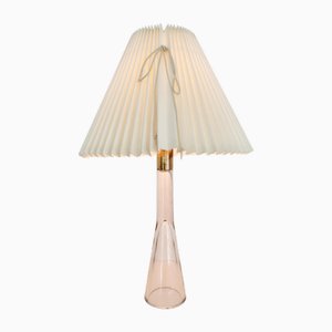 Moderne Mid-Century Tischlampe aus Glas & Messing von Orno Oy, Finnland, 1960er