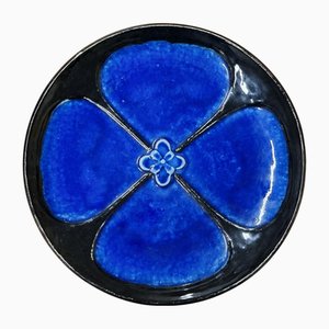 Large Scandinavian Modern Decorative Plate by Sylvia Leuchovius for Rörstrand, 1890s
