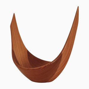 Bol Sculptural Scandinave en Bois par Johnny Mattsson, 1890s