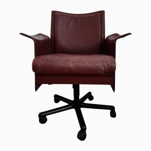 Postmodern Korium Swivel Desk Chair attributed to Tito Agnoli for Matteo Grassi, Italy, 1980s