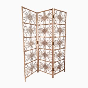 Scandinavian Modern Room Divider in Rattan by Josef Frank, Sweden, 1960s