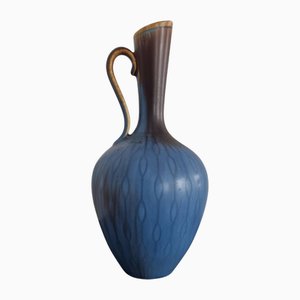 Scandinavian Modern Ceramic Carafe Vase with Pattern attributed to Gunnar Nylund for Rörstrand