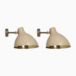 Swedish Modern Wall Lamp attributed to Asea, 1940s, Set of 2