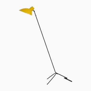Lampadaire VV Cinquanta Jaune et Noir par Vittoriano Viganò pour Astep