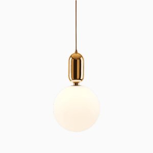 Aballs T Gr Golden Suspension Lamp by Jaime Hayon for Parachilna