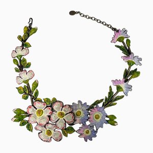 Gargantilla floral atribuida a Robert Goossens para Christian Dior