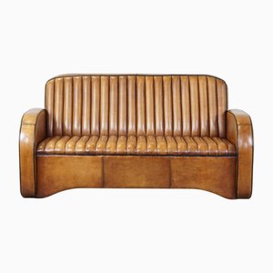 Art Deco Sheep Leather Sofa