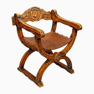 Renaissance Savonarola Armchair, 1960s