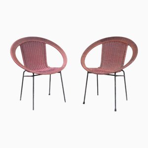 Set of Outdoor Chairs with Rubber Cord, 1970s