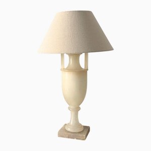 Urn Table Lamp in Alabaster Marble, Italy, 1950