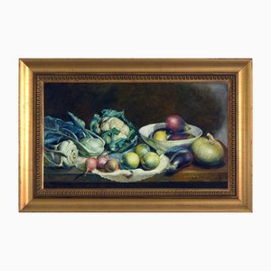 Achille Capaldo, Italian Still Life, Oil on Canvas, 1930s