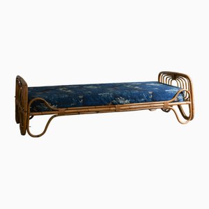 Bamboo and Wicker Daybed, 1960s
