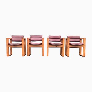Armchairs by Ate Van Apeldoorn for Houtwerk Hattem, 1970s, Set of 4