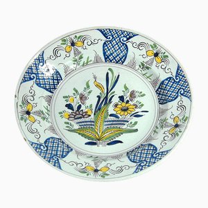 19th Century French Desevres Ceramic Plate, 1890s