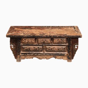Shaanxi Carved Kang Table