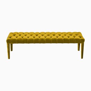 Banco Farfalla de terciopelo dorado de Biosofa