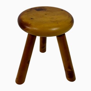 Dutch Pine Stool, 1960s