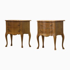 Nightstands in Oak in the style of Henning Kjærnulf, 1960s, Set of 2