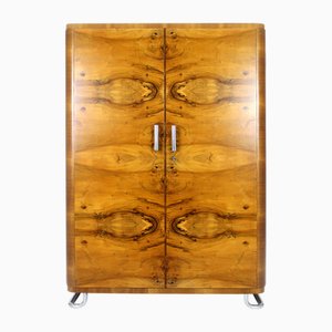 Bauhaus Chromed Tubular Steel Wardrobe from Hynek Gottwald, 1930s